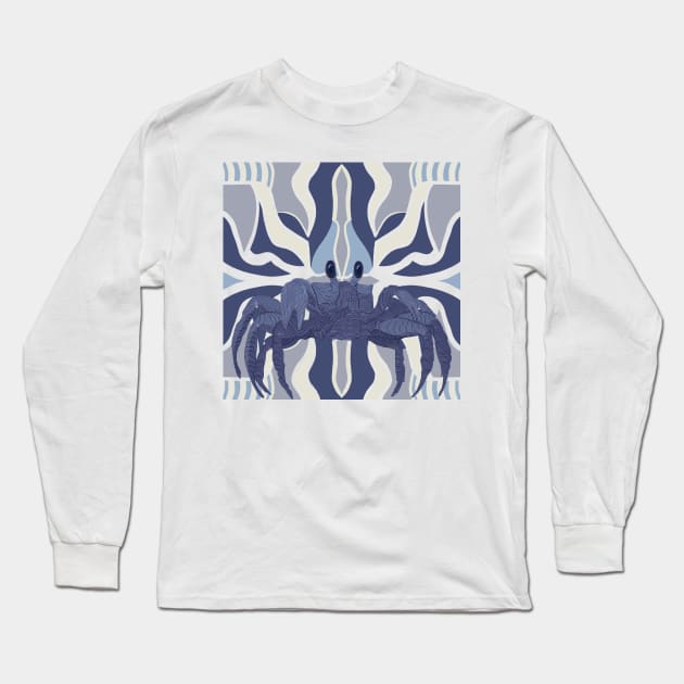 Cute Little Blue Crab Long Sleeve T-Shirt by Suneldesigns